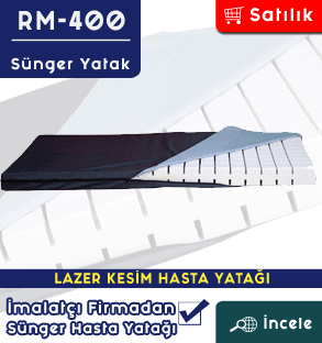 Hasta karyolası üstü cnc kesim sünger yatak