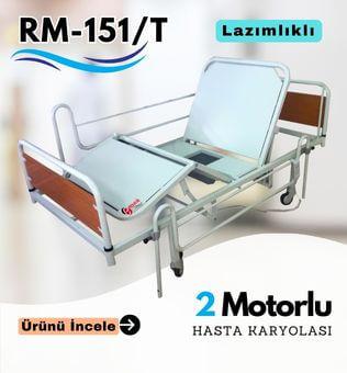 Tuvaletli hasta karyolası